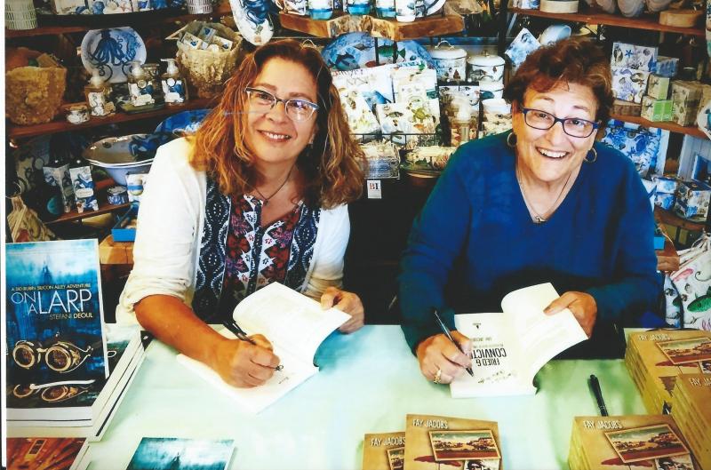 Award-winning novelist Stefani Deoul, left, and humorist Fay Jacobs will be at Browseabout Books in Rehoboth Saturday, Dec. 1. SUBMITTED PHOTO